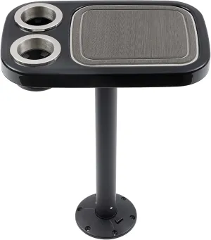 Manufacturers' Select ITC Marine Cocktail Boat Table Leg Set. Pontoon Accessories, Marine Pedestal Table with Center Foam Mat