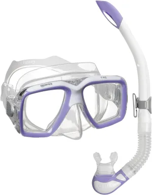 MARES Unisex Adult Ray Snorkeling Combo, Mask & Snorkel Diving Set