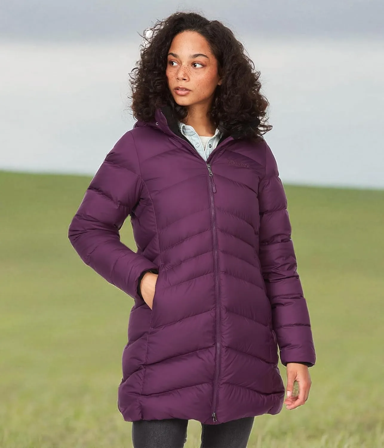 MARMOT Women's Montreal Mid-Thigh Length Down Puffer Coat