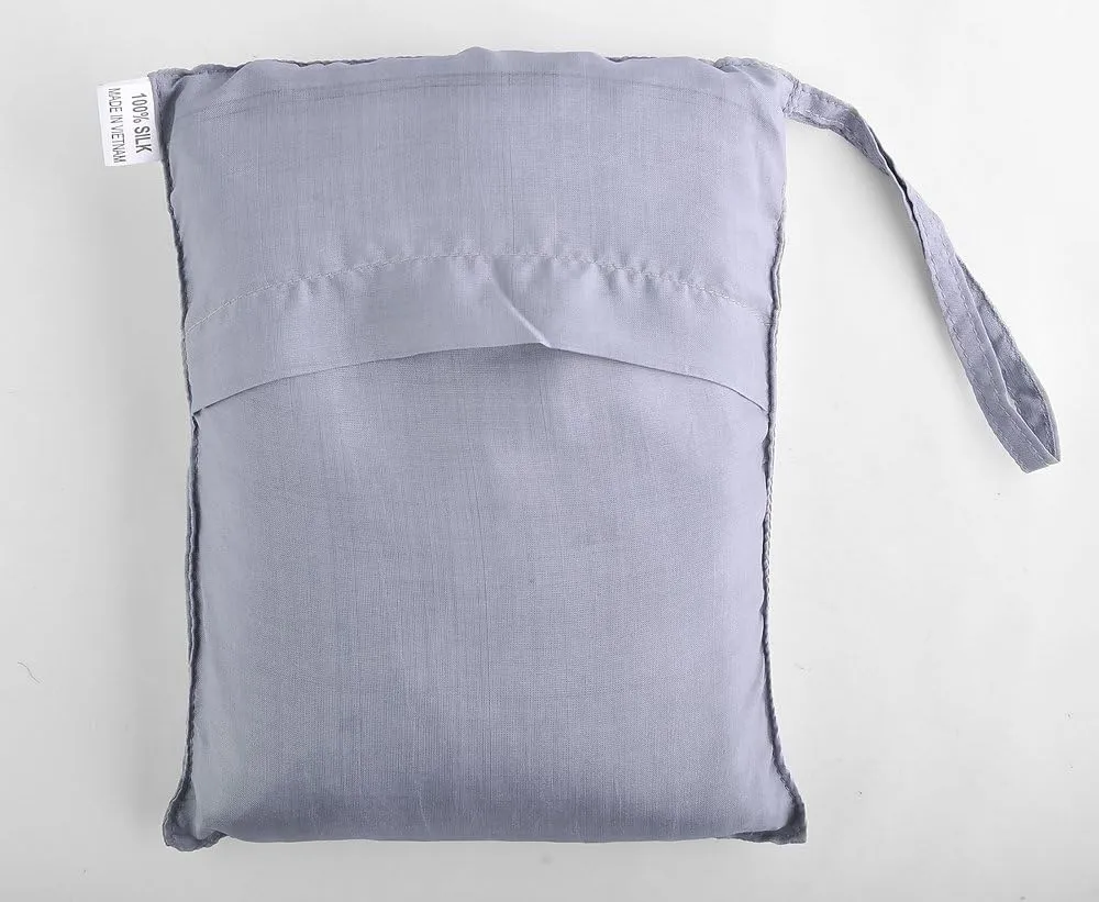 Marycrafts 100% Pure Mulberry Silk Single Sleeping Bag Liner Travel Sheet 83"x33"