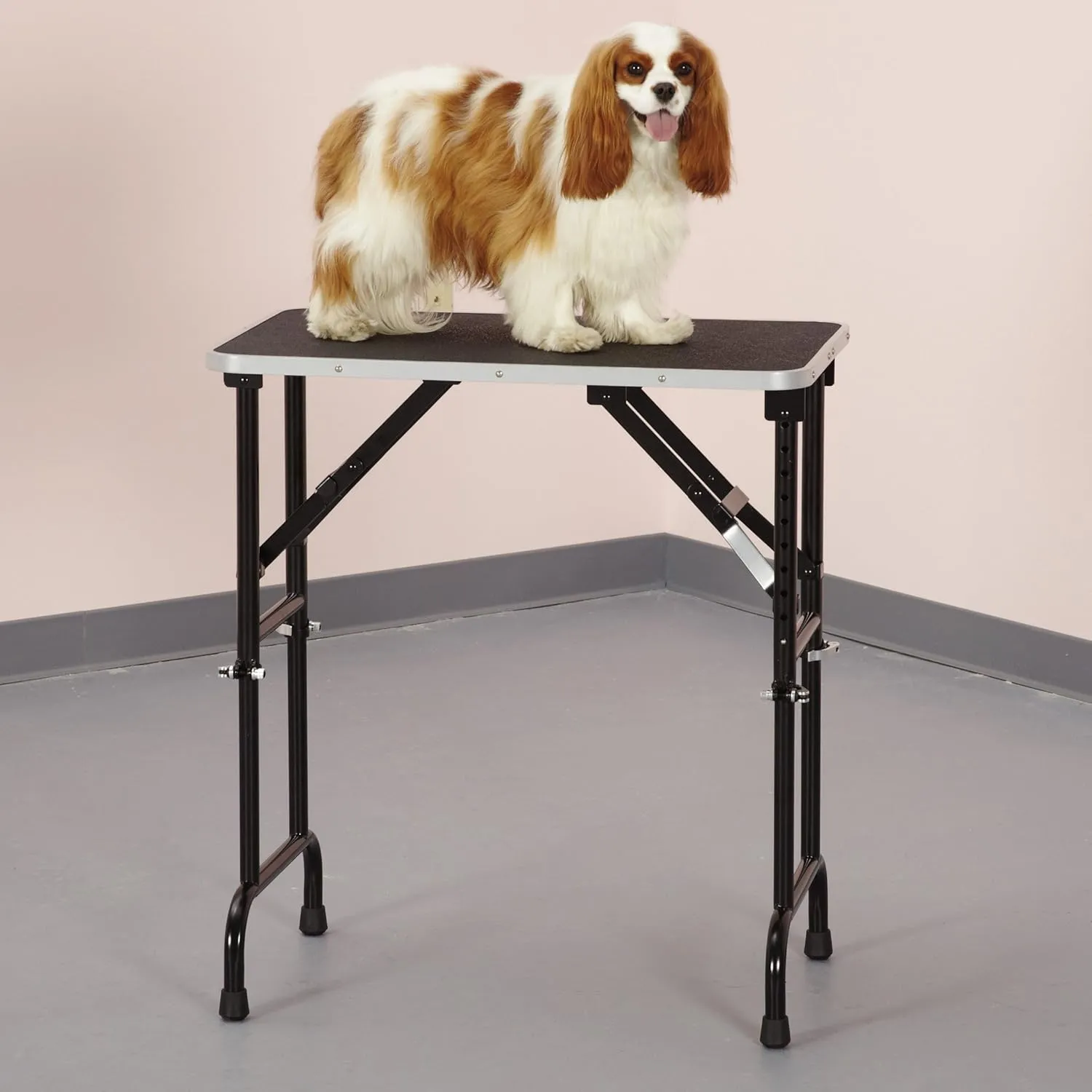 Master Equipment Adjustable Height Grooming Table, 42 by 24-Inch,Black