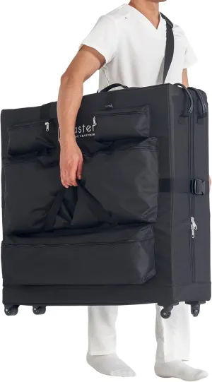 Master Massage Universal Size Wheeled Massage Table Carry Case with Wheels, Oversized Carrying Bag for Foldable Massage Bed with Castors-Fits 27” to 32” Width Folding Massage Table- Black.