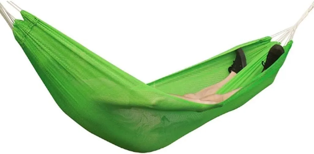 MDybf Ice Silk Breathable Hammock Outdoor Home Garden Mesh Adult Children Patio Swing Hammock Chair (Color : Blue)