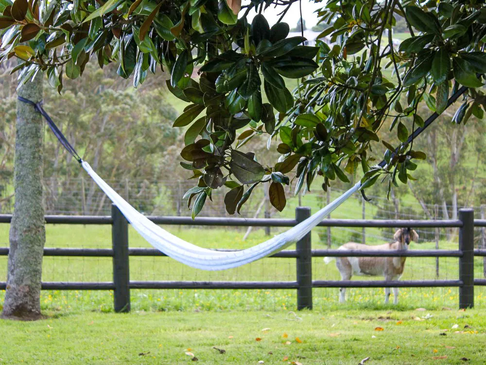 Mexican Weather Resistant Polyester Hammock - White