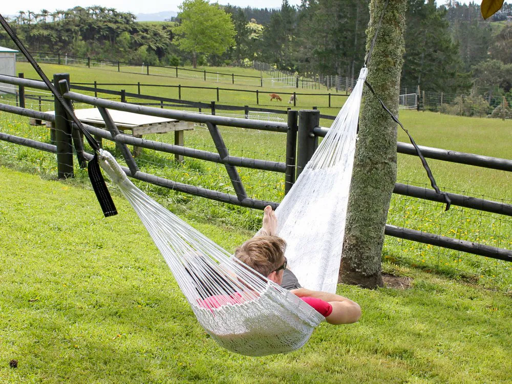 Mexican Weather Resistant Polyester Hammock - White