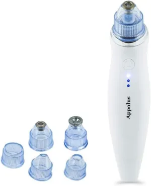 Microdermabrasion Machine - Appolus Premium Diamond Microdermabrasion Anti-Aging SkinTightening Device - 2 Diamond Tips - 5 Heads - Blackhead Blemishes Remover - Pore Line Wrinkle Sagging Minimizer