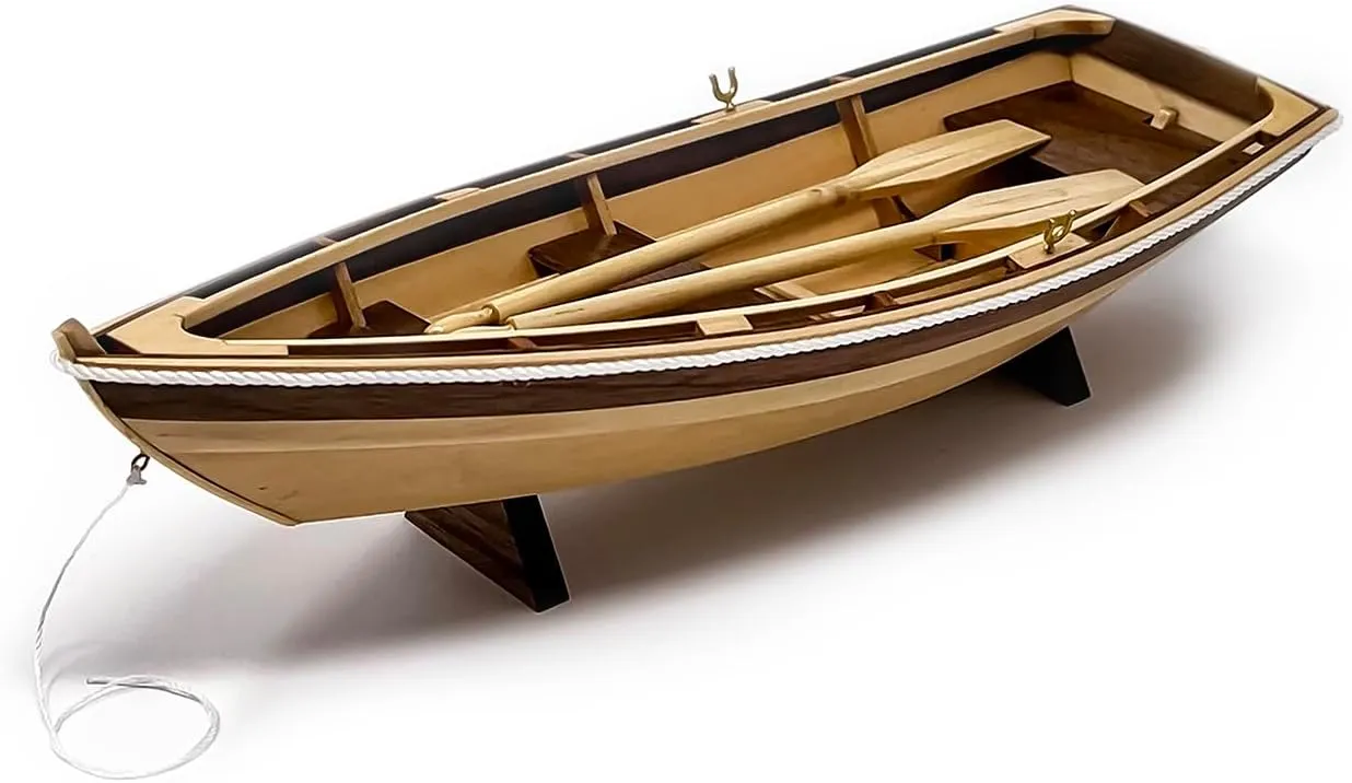 Midwest Dinghy Wooden Ship Model Building Kit for Adults DIY Woodcraft Self Assembly