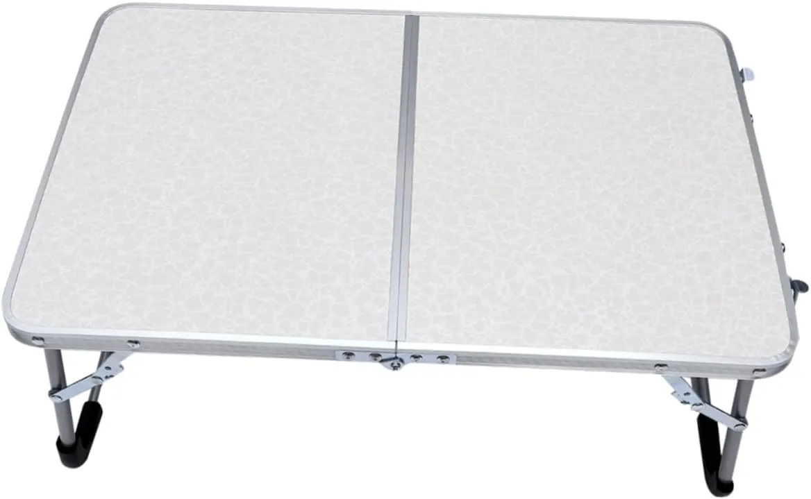 Mikinona Aluminum Alloy Folding Table Compact BBQ Desk for Outdoor Activities Camping Hiking to Assemble