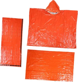 Milisten 1 Set Outdoor Survival with Thermal Blanket and Travel Tent Lightweight Emergency Gear for Camping Hiking and Cold Weather Protection