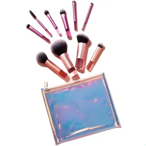 Mini Makeup Brush Set Soft Fiber Compact Brushes for Convenient Makeup Tools for Home and Travel