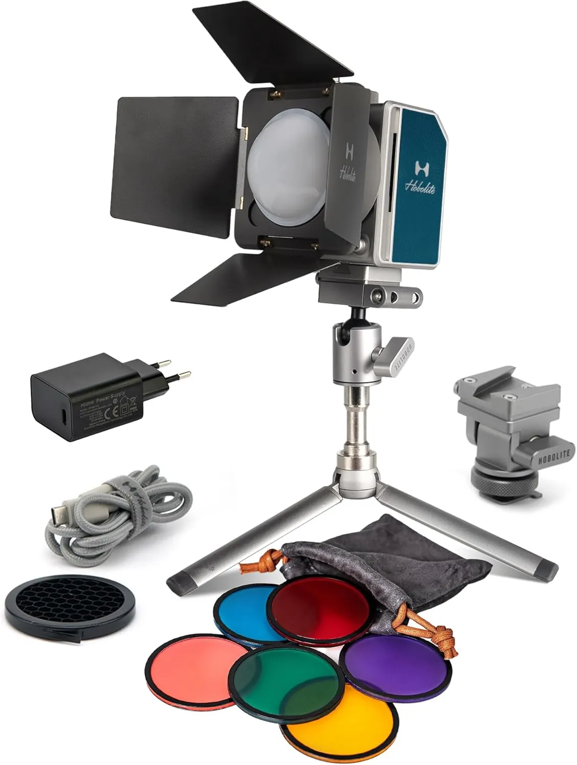 Mini-X LED Light Creator Kit, IP54 Water Resistant, 20W Bi-Color Continuous Video Lighting with CRI 96 , 2700-6500K, APP Control, -30°C~40°C Use