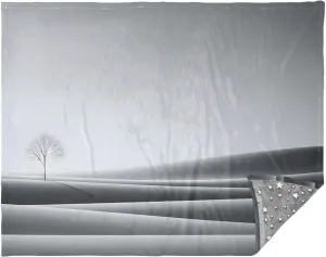 Minimal Landscape Grey Outdoor Throw Blanket, Car Blankets for Adults, Cold Blankets for Sleeping, Insulation Blanket