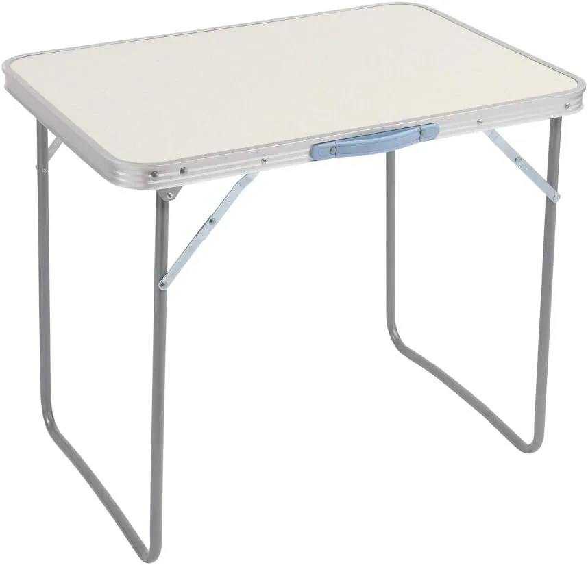 Minzan Aluminum Folding Table for Camping, Outdoor Dining (Tabletop Goose Egg Whites)
