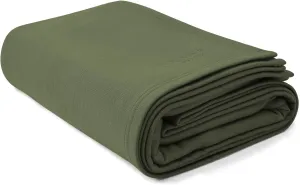 MIORICK Merino Wool Camping Blanket,Large 79" x 63" Warm Thermal Blanket Queen Size for Hiking,Travelling,Picnic,Backpacking,Outdoor,Army Green