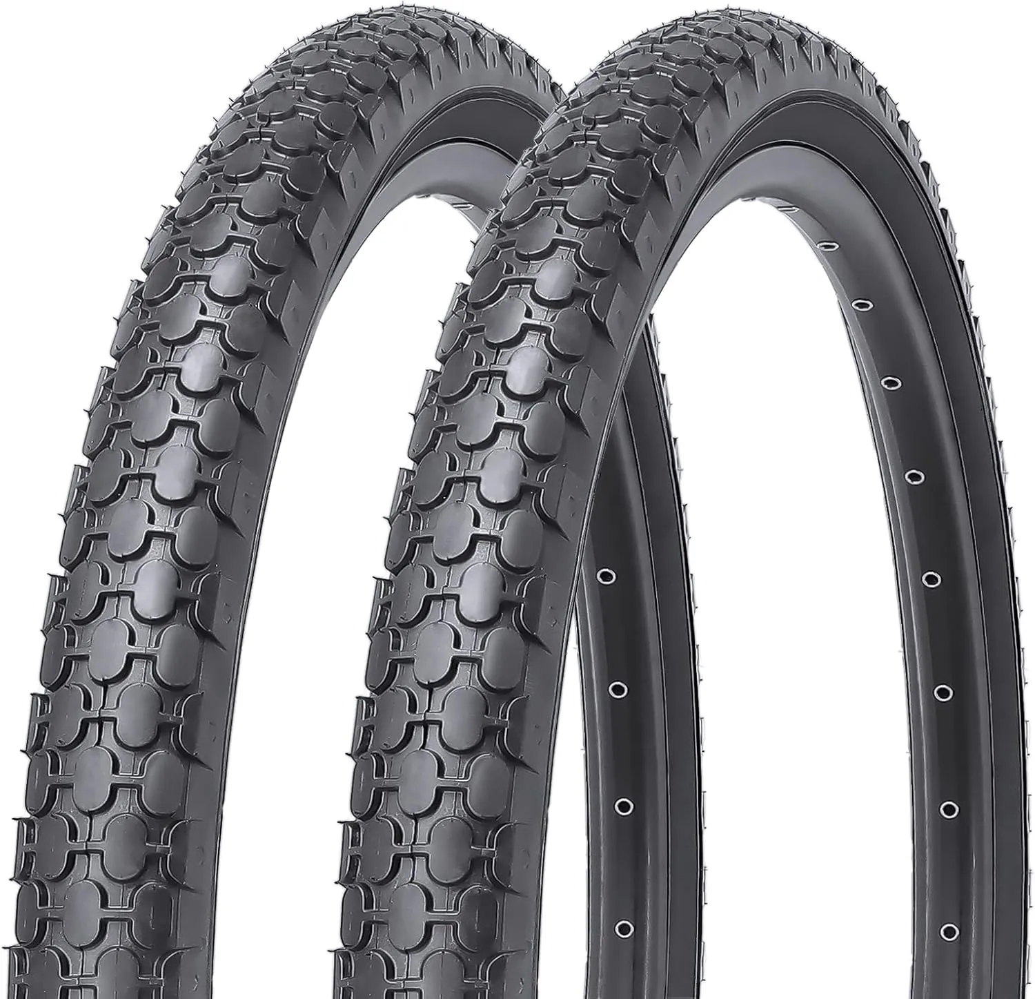 MOHEGIA 2 Pack Bike Tires,24x2.125/26x2.125 Inch Folding Replacement Tires for Beach Cruiser Bicycle