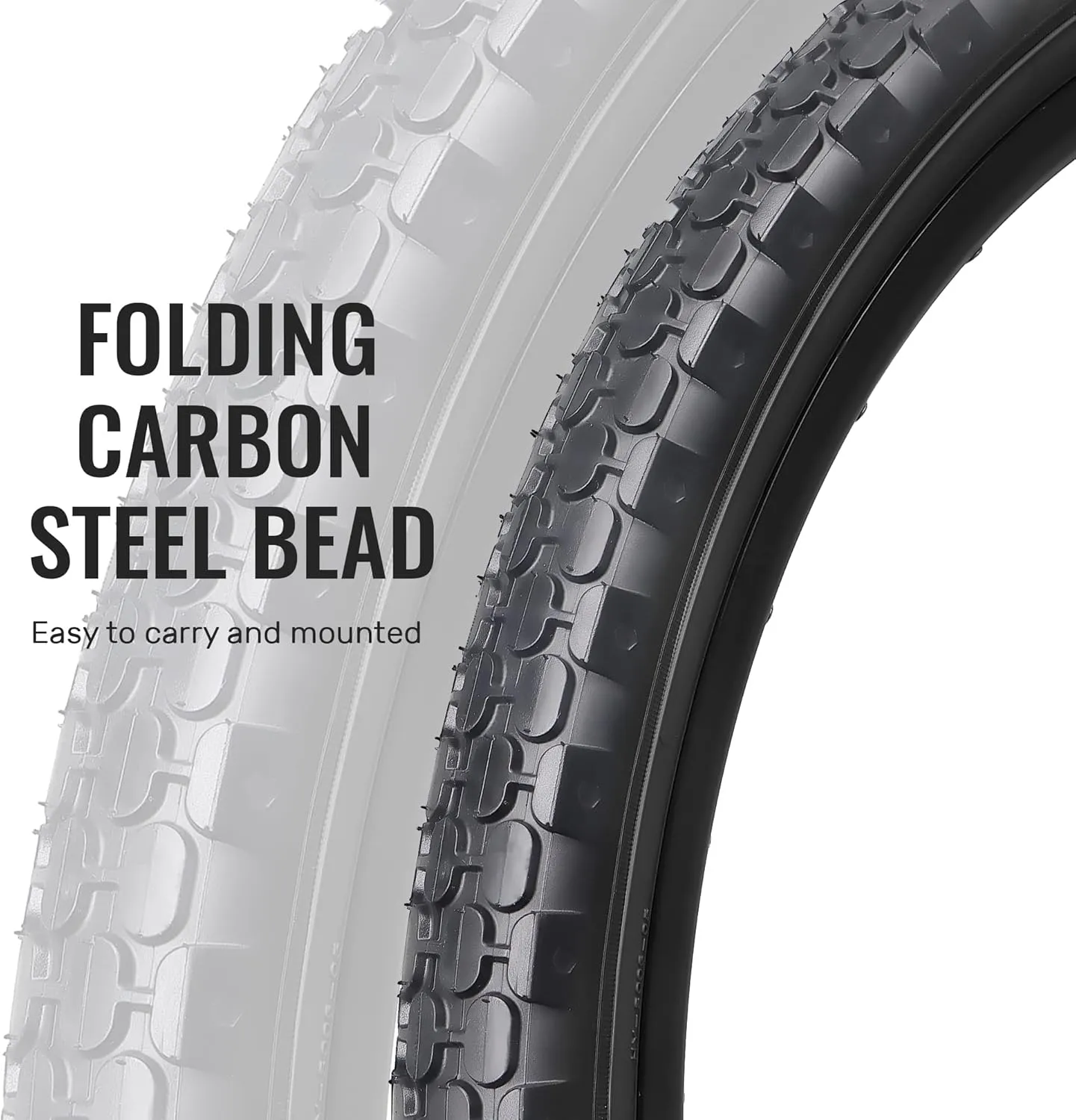 MOHEGIA 2 Pack Bike Tires,24x2.125/26x2.125 Inch Folding Replacement Tires for Beach Cruiser Bicycle