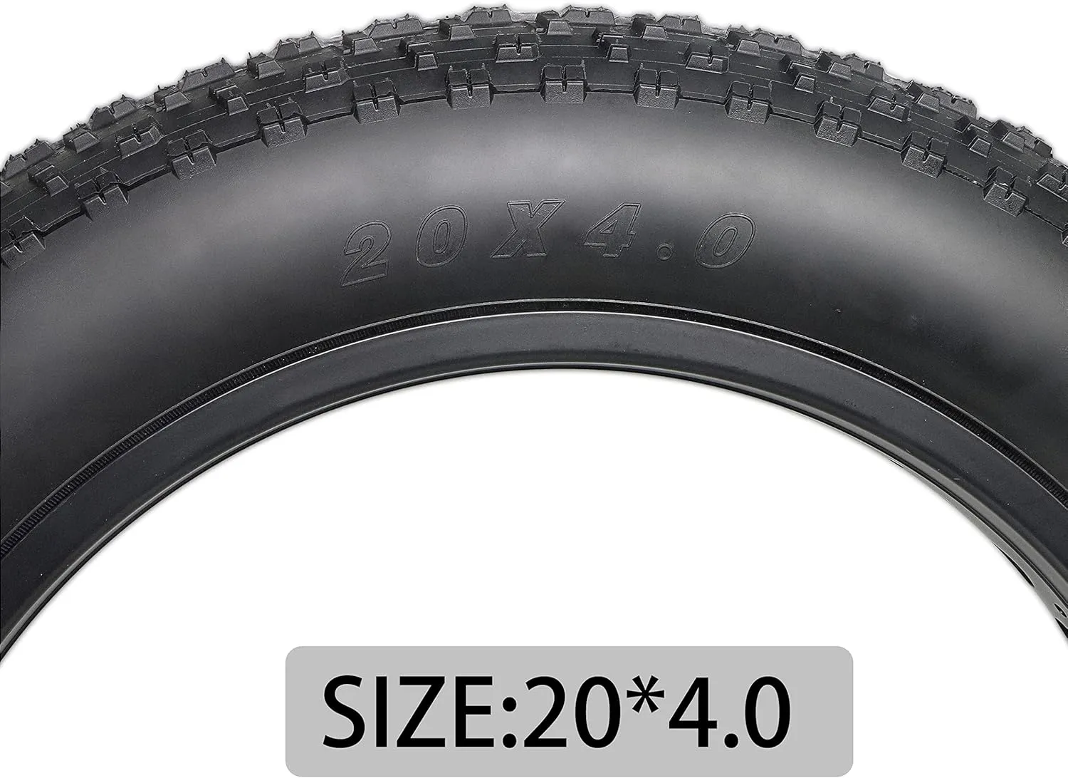 MOHEGIA Fat Bike Tire: 20x4.0/26x4.0 inch Fat Tire,High-Performance and All-Terrain Folding Replacement MTB Bicycle Tire with Street or Trail Riding