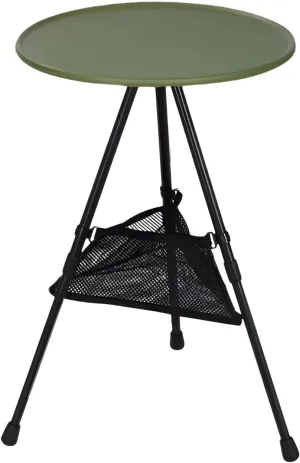 Mokcoliy]【Triangular力学 Adjustable Camping Table, Compact Folding Table for Outdoor Enthusiasts, Heavy-Duty Aluminum Frame & Anti-Slip, Portable Design for Car, RV, Tailgating