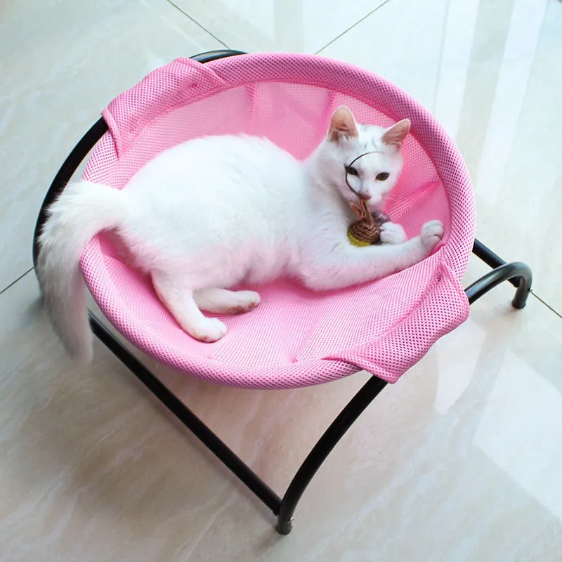 Money-saving Classy Excellent Detachable Sleeping Indoors Cat Structure Supplies Wash Cat Bed Assembly Stable Outdoors Pet Supplies Hammock Breathability Free-Standing Whole Cat Bed Cat Easy