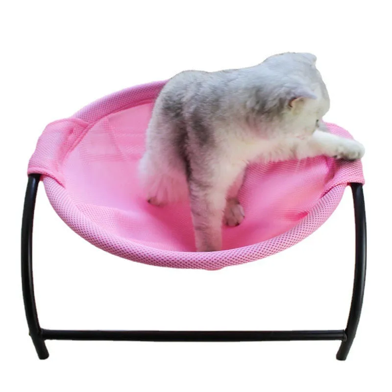 Money-saving Classy Excellent Detachable Sleeping Indoors Cat Structure Supplies Wash Cat Bed Assembly Stable Outdoors Pet Supplies Hammock Breathability Free-Standing Whole Cat Bed Cat Easy