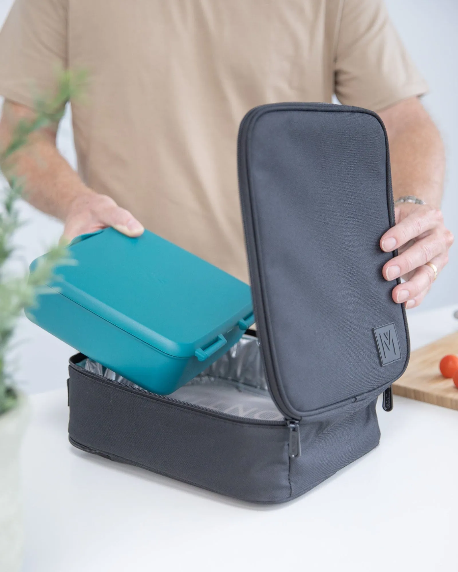 MontiiCo Large Insulated Lunch Bag - Midnight 2.0