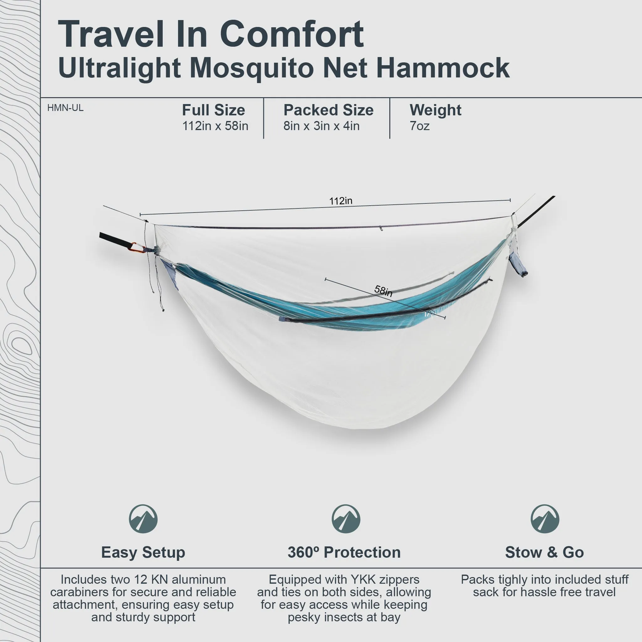 Mosquito Net for Hammock Ultralight