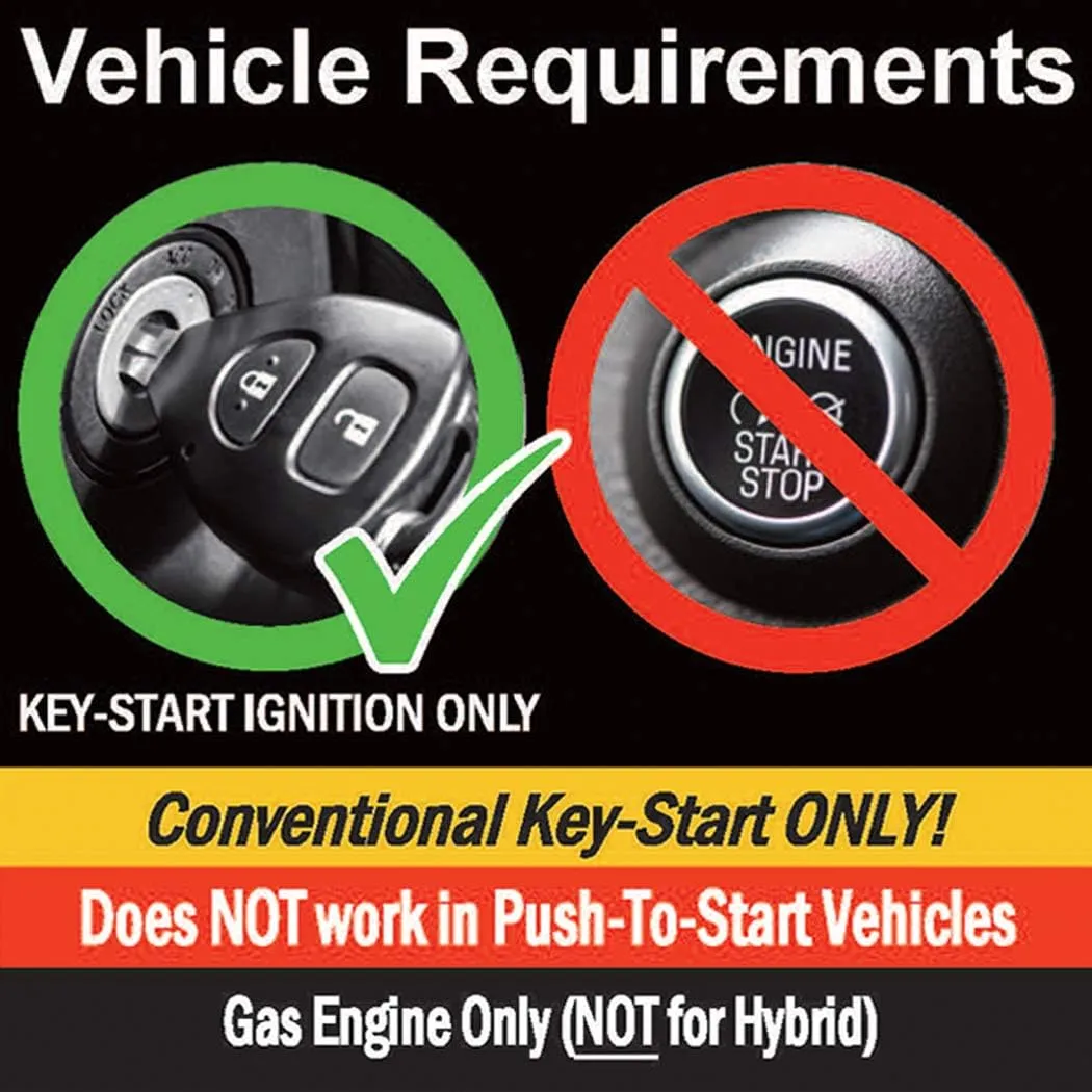 MPC Remote Start Kit Compatible with 2007-2012 Nissan Sentra Key-to-Start ONLY - Plug-in T-Harness - Firmware Preloaded - Includes (2) Ultra-Compact Extended Range 1-Button Remotes