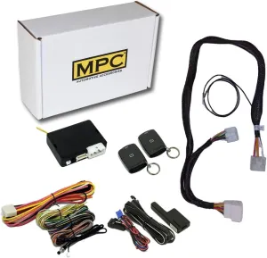 MPC Remote Starter Compatible with 2009-2010 Toyota Corolla |Gas| |Dot-Key| Plugin T-Harness - (2) Ultra-Compact Extended Range 1-Button Remotes - Up to 1,500 ft Range - Firmware Preloaded