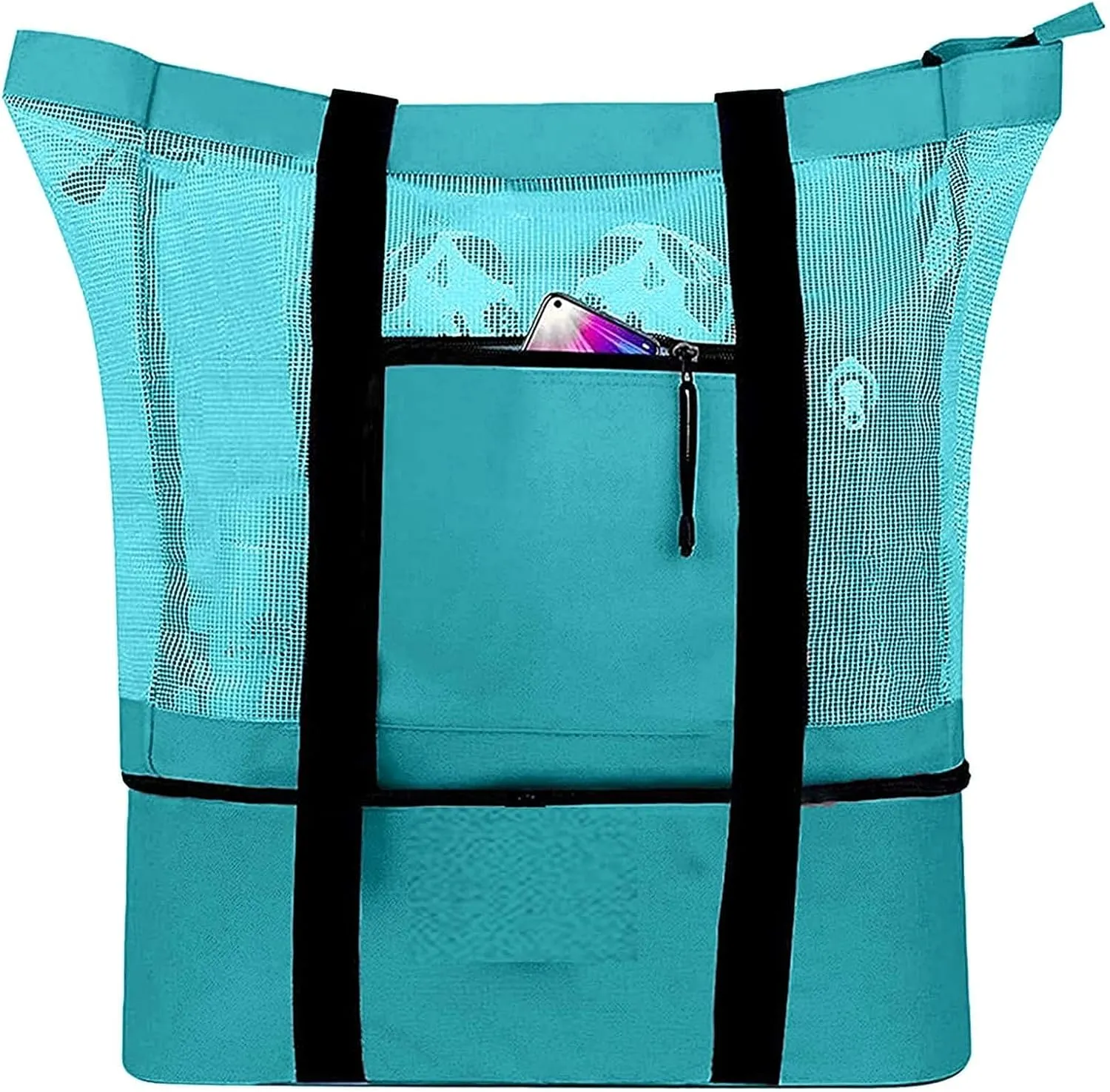 Multifunctional outdoor travel picnic bag,beach insulation bag, mesh beach bag creative multifunctional ice pack