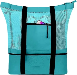 Multifunctional outdoor travel picnic bag,beach insulation bag, mesh beach bag creative multifunctional ice pack