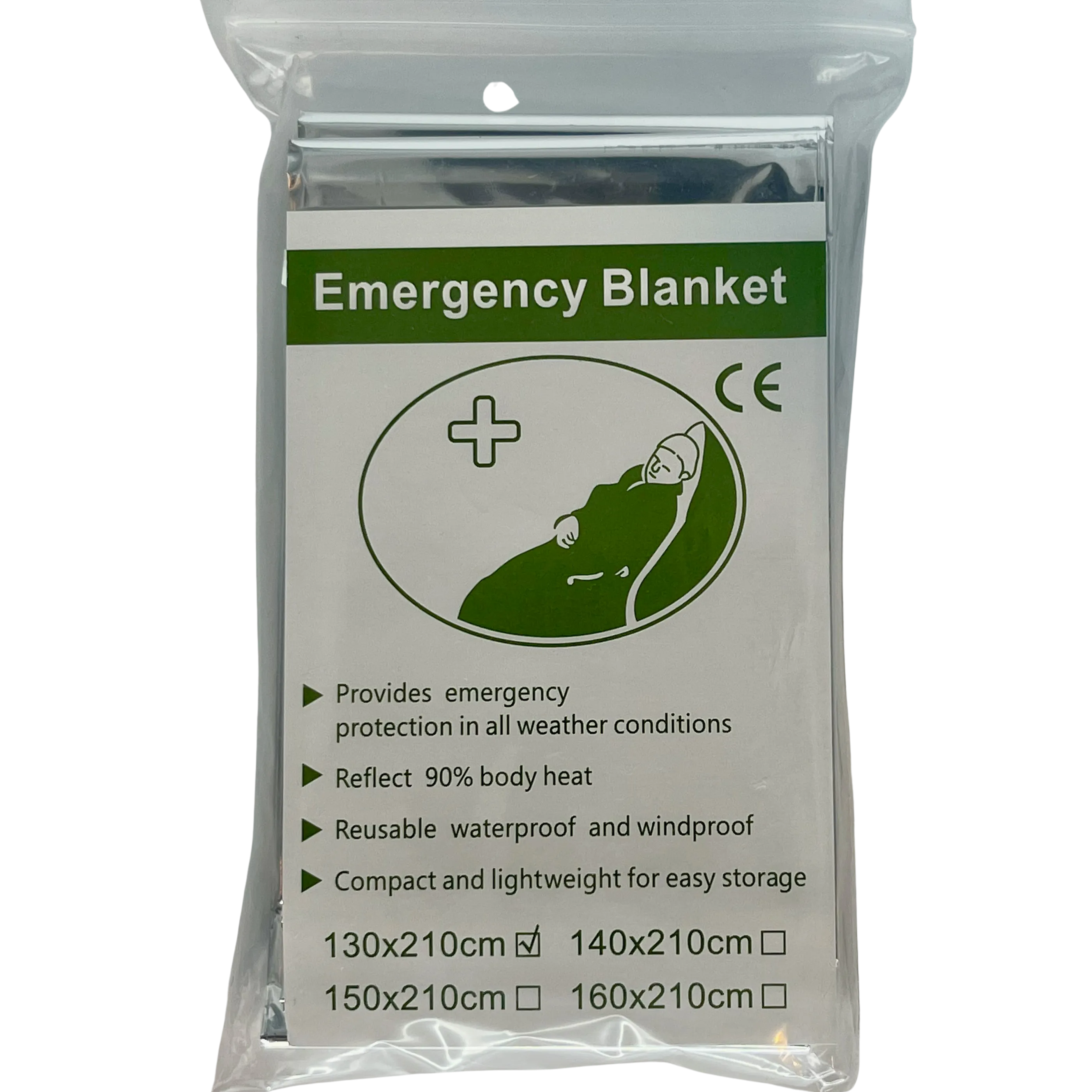 Mylar Thermal Emergency Blanket - 25 Pack