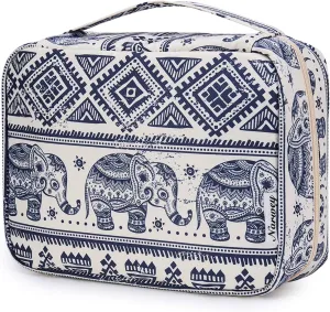 Narwey Small Hanging Travel Toiletry Bag for Women, Travel Bag for Toiletries, Makeup Bag Organizer Cosmetic Bags Make Up Bags for Girls
