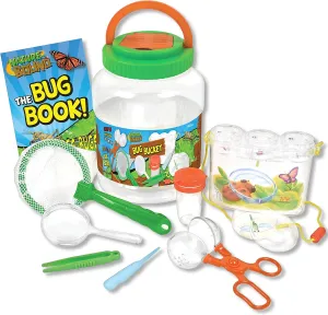 Nature Bound Bug Catcher Kit - 20 Piece Outdoor Exploration Set for Kids - Safe Insect Catch & Release with Bucket, Net, Magnifier & More - Great Gift for Young Explorers (Original Design)