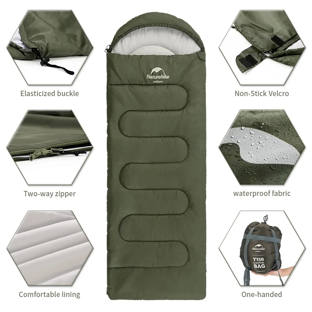 Naturehike Y150 Sleeping Bags Ultralight Cotton Sleeping BagOutdoor Camping Home Leisure Sleeping Bag Hiking Sleeping Bag