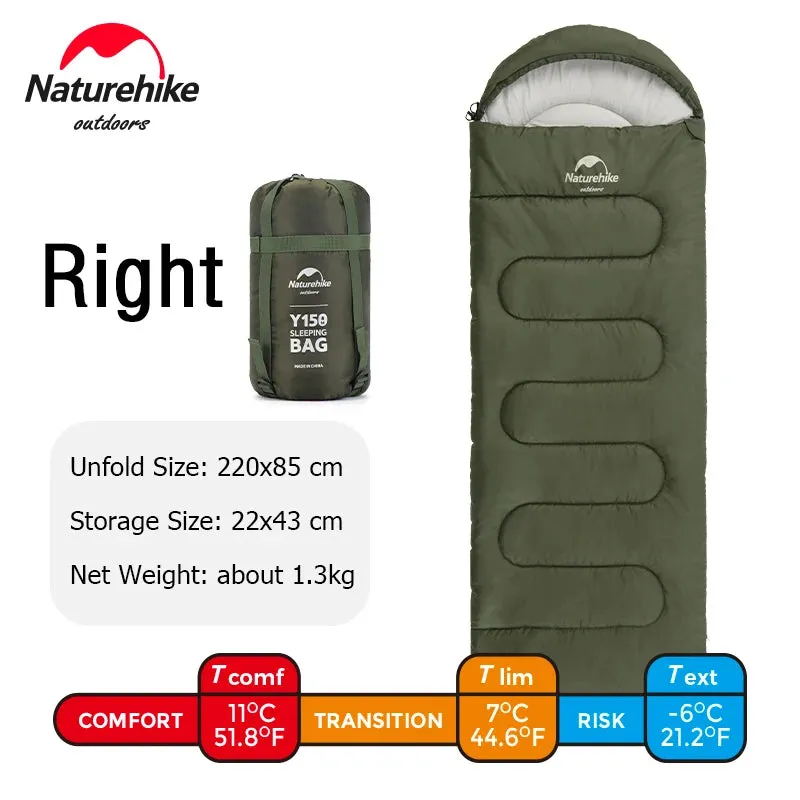Naturehike Y150 Sleeping Bags Ultralight Cotton Sleeping BagOutdoor Camping Home Leisure Sleeping Bag Hiking Sleeping Bag