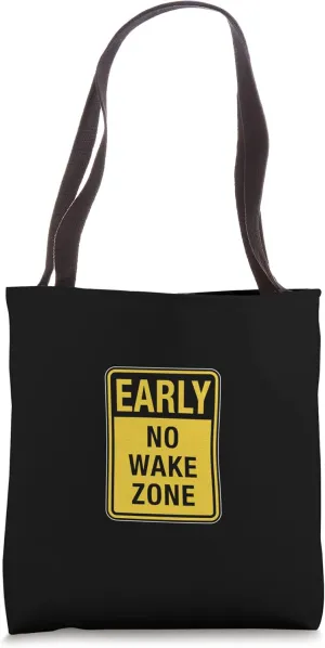 No Wake Zone Watercraft Boating Safety Lazy Sleep Pillow AM Tote Bag