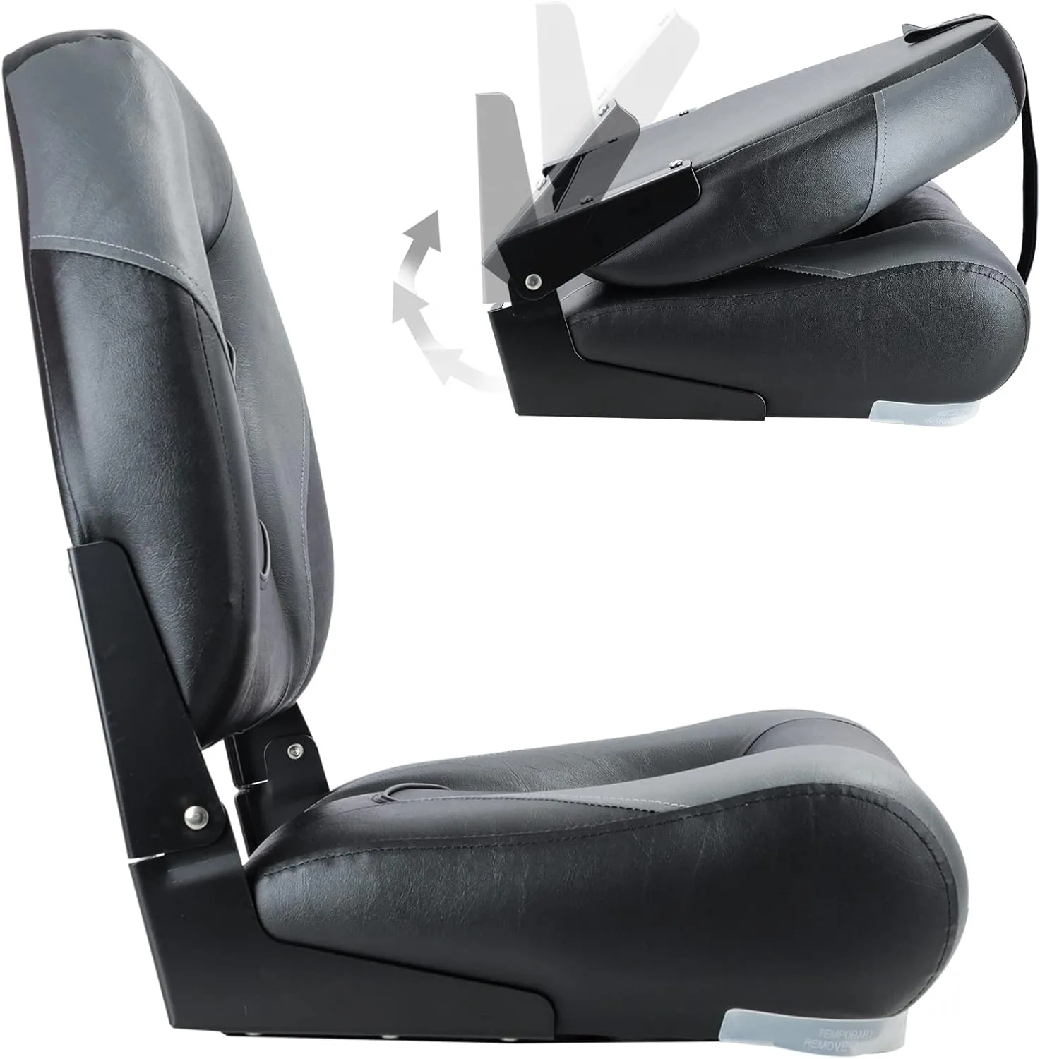 NORTHCAPTAIN Deluxe Marine High Back Folding Boat Seat,Stainless Steel Screws Included