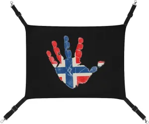 Norway Flag Palm Cat Hanging Hammock Soft Breathable Pet Cage Dog Hammock with Adjustable Straps and Metal Hooks, style, 202403255