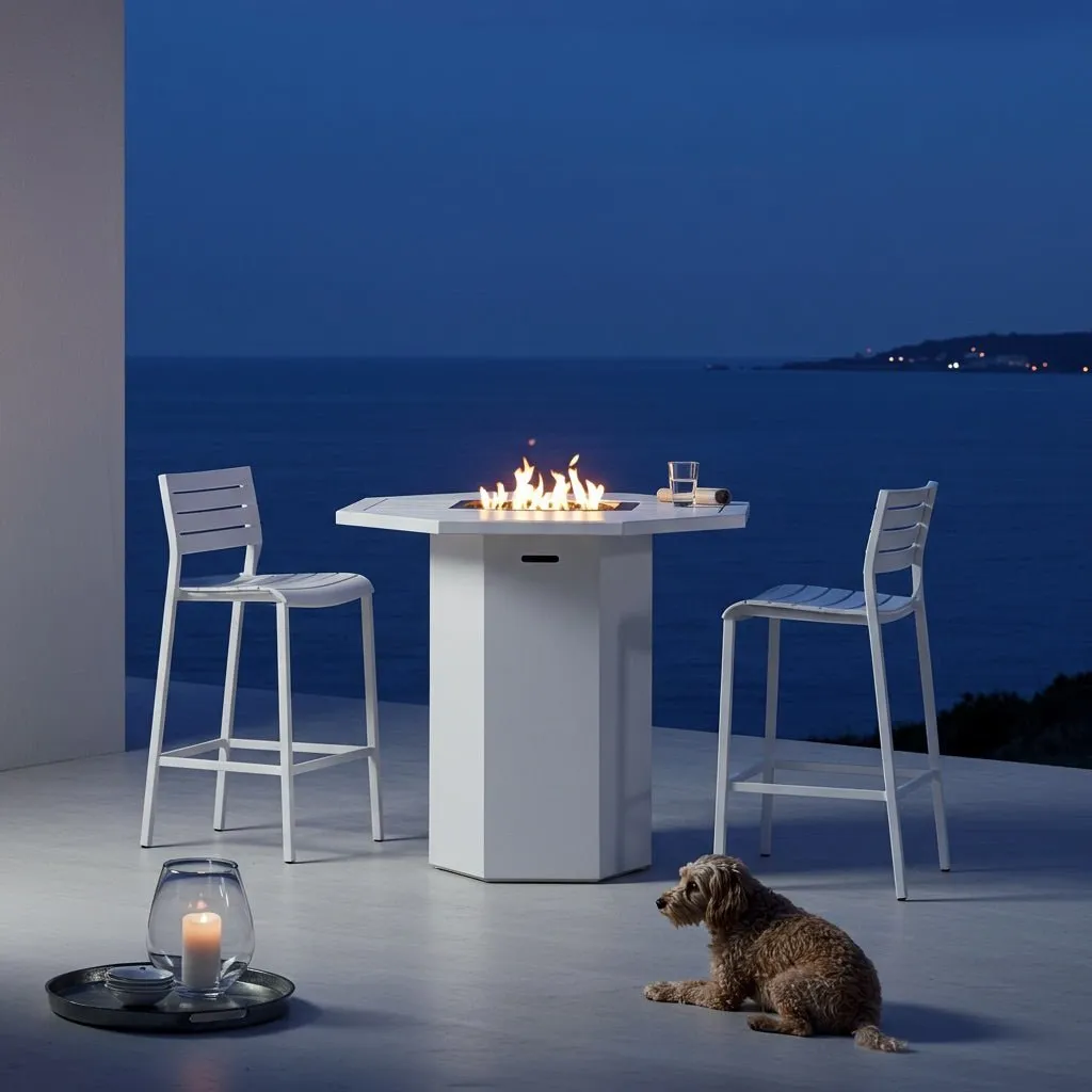 Octo Bar Fire Table (Tabletop) - Aluminum