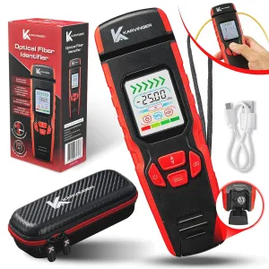 Optical Fiber Identifier with EasyClamp Technology - Professional OFI Traffic Identifier Tool with 850 to 1700nm Wave Response - Live Fiber Detection