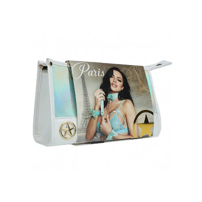 Ouch! Paris Collection Iridescent Leather BDSM Kit With Travel Bag