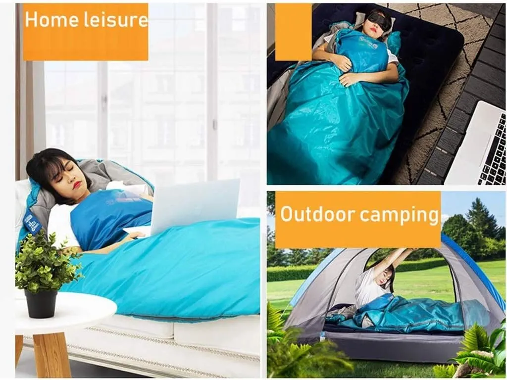 Outdoor Adult Sleeping Bag-Double Sleeping Bag; Warm and Comfortable for Family Camping