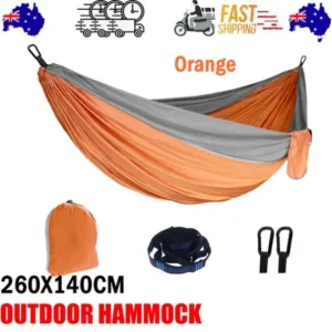 Outdoor Camping Hammock Lightweight 260x140cm Portable Travel Orange V201-W13050218