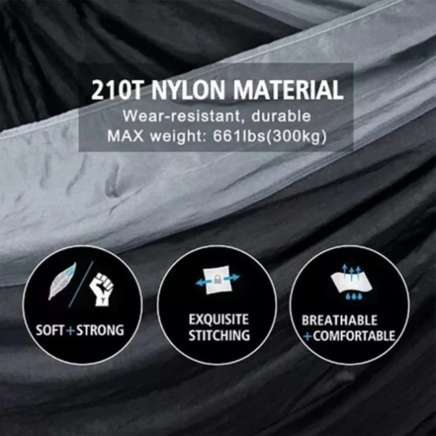 Outdoor Camping Hammock Lightweight 260x140cm Portable Travel Orange V201-W13050218