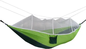 Outdoor Camping Hammock Portable Hammock for Camping, Camping Furniture, Indoor Dormitory and Outdoor Patio (Dark Green with Fruit Green)
