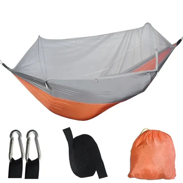 Outdoor Camping Hammock with Mosquito Net – Lightweight Hanging Bed Net
