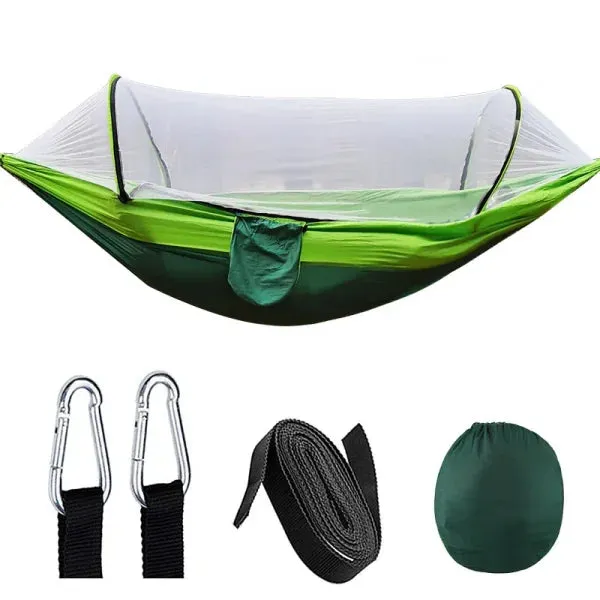 Outdoor Camping Hammock with Mosquito Net – Lightweight Hanging Bed Net