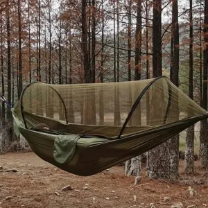 Outdoor Camping Hammock with Mosquito Net – Lightweight Hanging Bed Net
