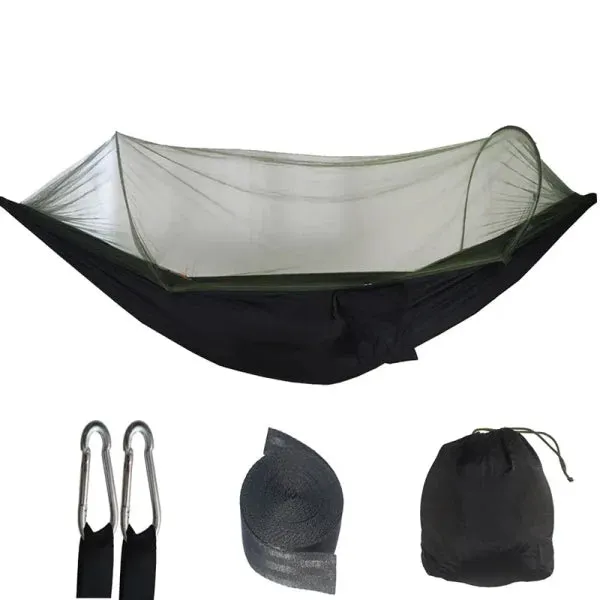 Outdoor Camping Hammock with Mosquito Net – Lightweight Hanging Bed Net