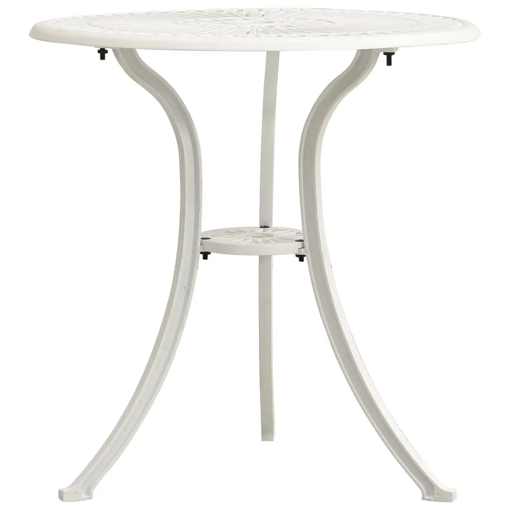 Outdoor Dining Table Garden Patio Table with Glass Top Cast Aluminum